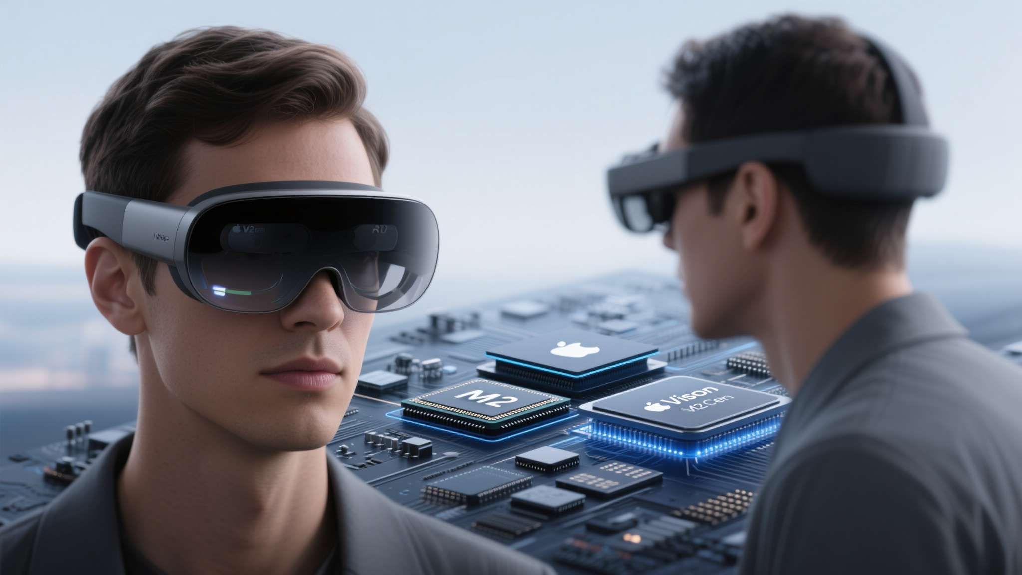 苹果官方商品 区别于传统的AR或VR设备,Apple Vision Pro搭载了苹果自研的M2