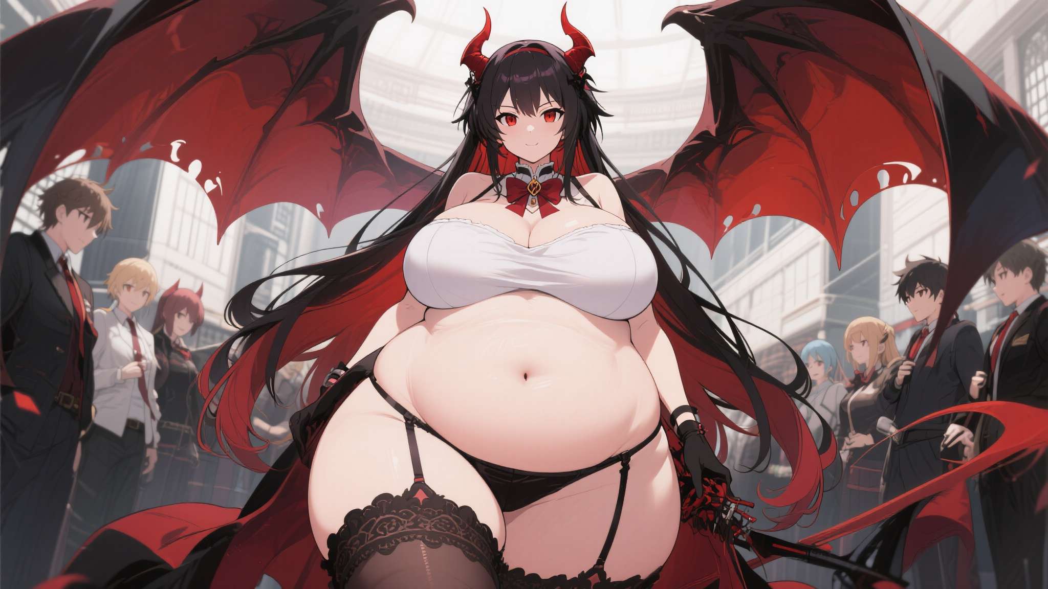 二次元复仇恶魔女涂色线稿 《恶魔高校D×D》的主角朱乃·姬岛曾被粉丝戏称为"物理不可能存在的体型",而这个