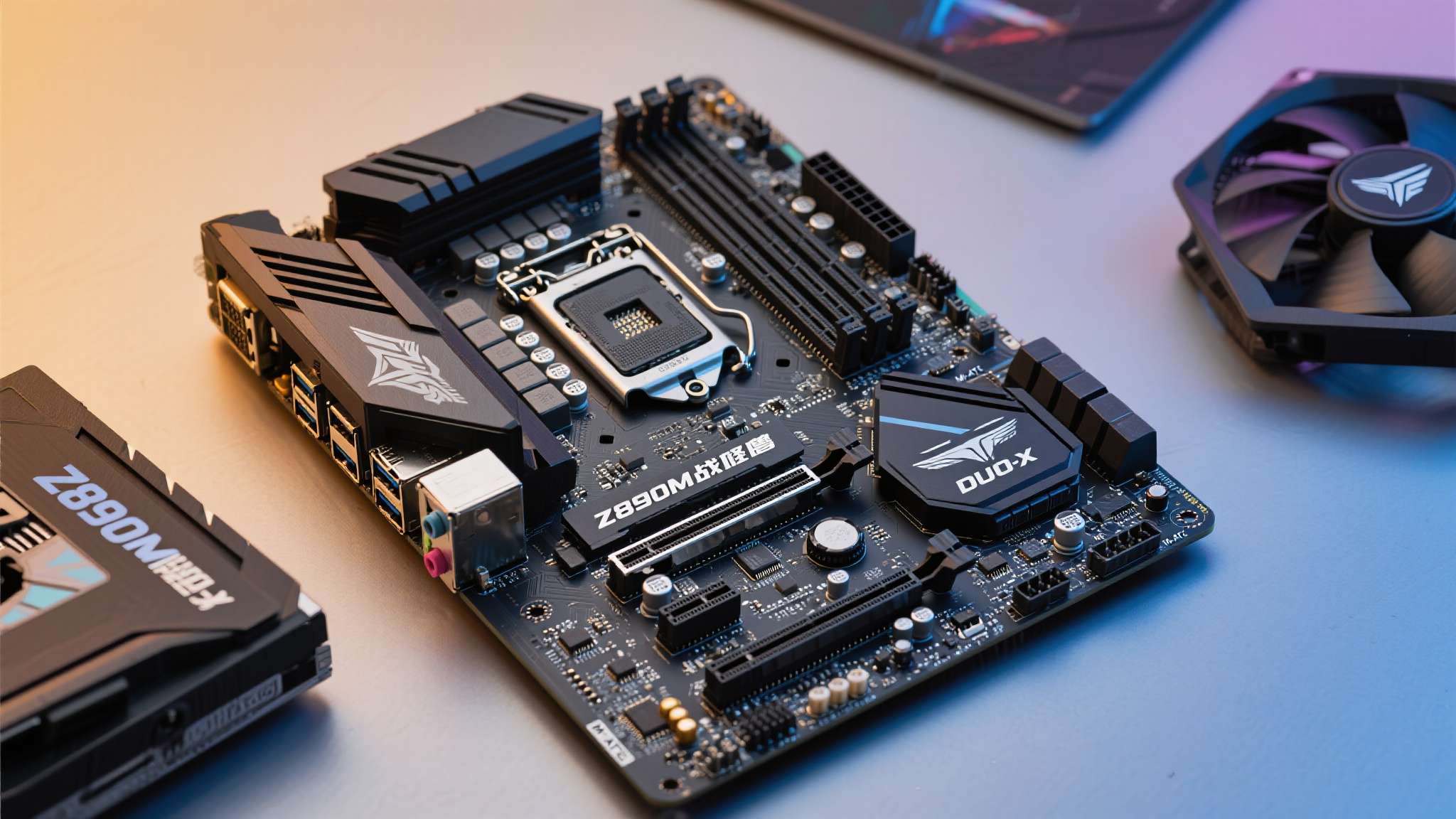 破解装机预算焦虑!技嘉Z890M战鹰 DUO X主板实测 Z890M战鹰 DUO X并非一块"堆料怪兽",但它在核心功能不缩水、扩展接口不